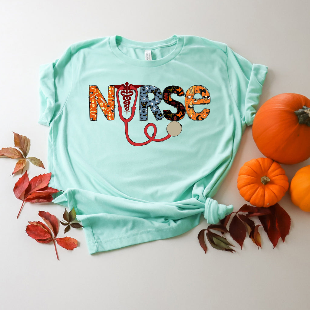 Halloween Nurse T-Shirt: Fall Nursing Tee