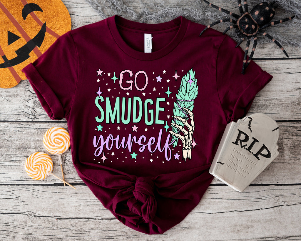 Go Smudge Yourself Shirt: Funny Witchy Halloween Tee