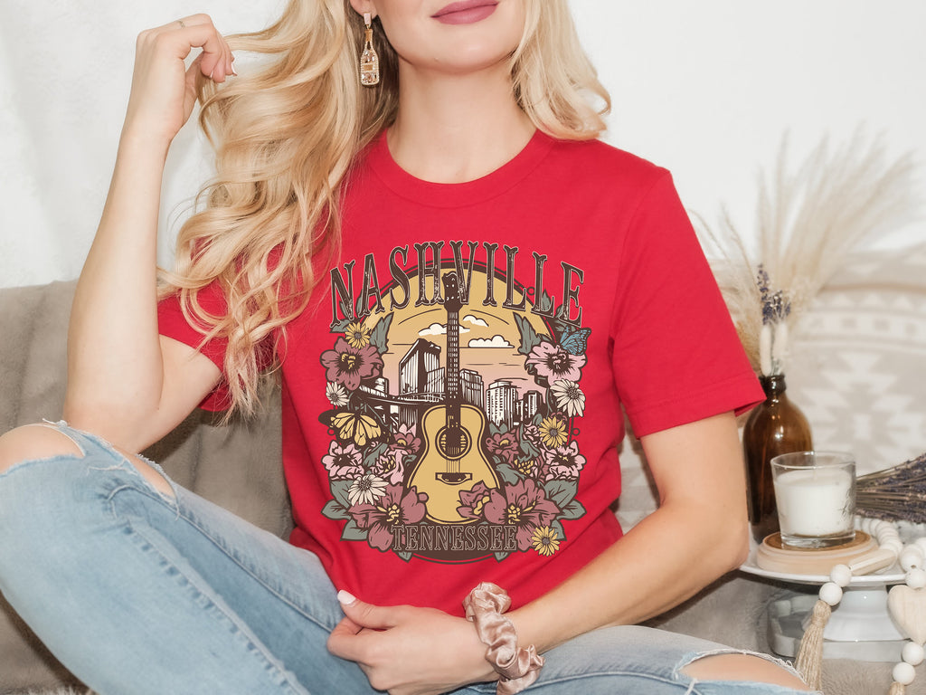 Retro Nashville Music City Tee: Tennessee Rock & Roll T-Shirt