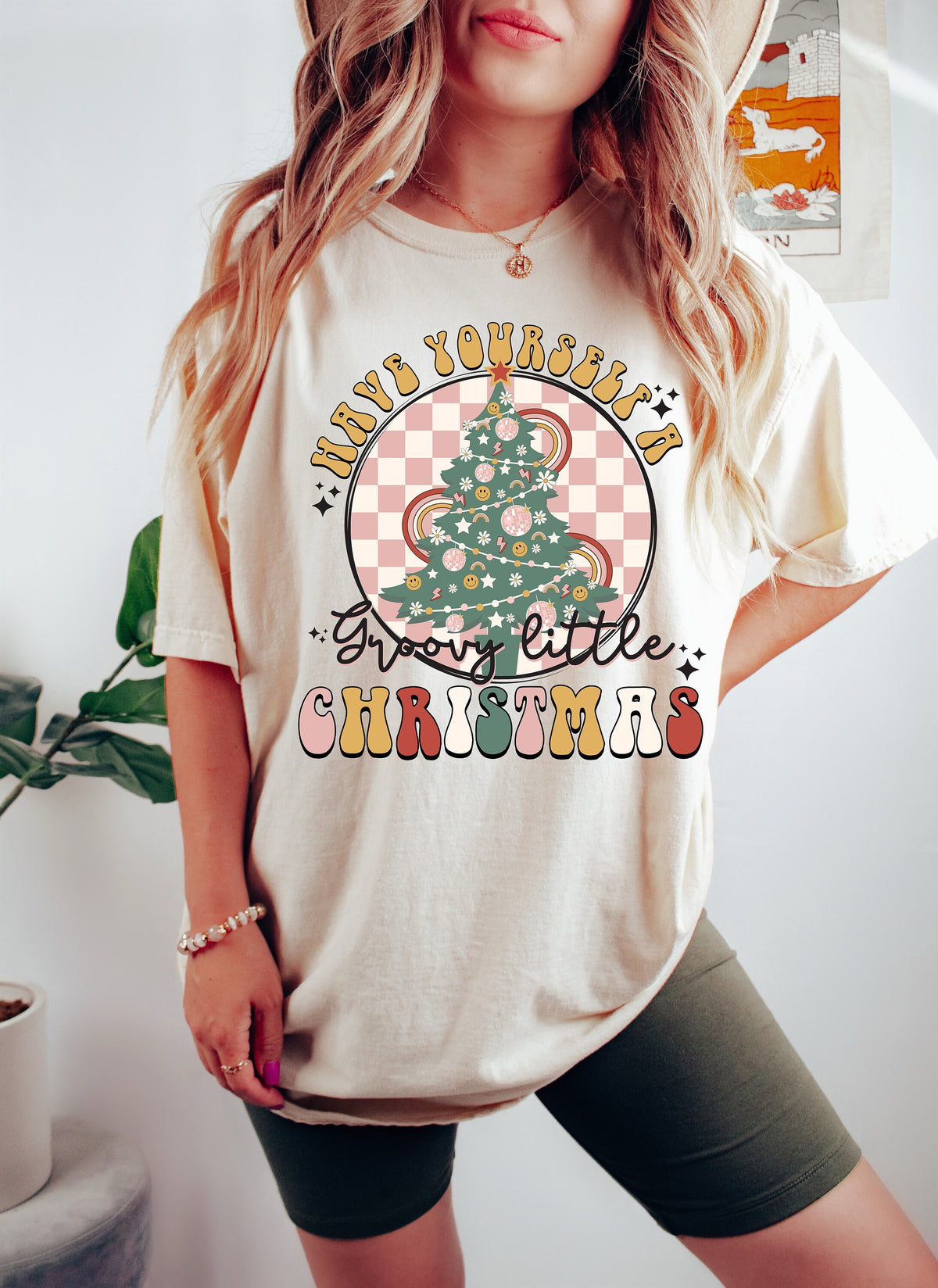Groovy Christmas Shirt: Merry Little Christmas Tree Tee