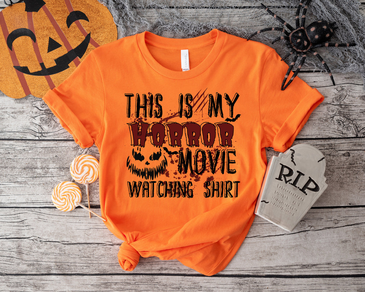 Halloween Horror Movie Watching Shirt: Spooky Season Tee