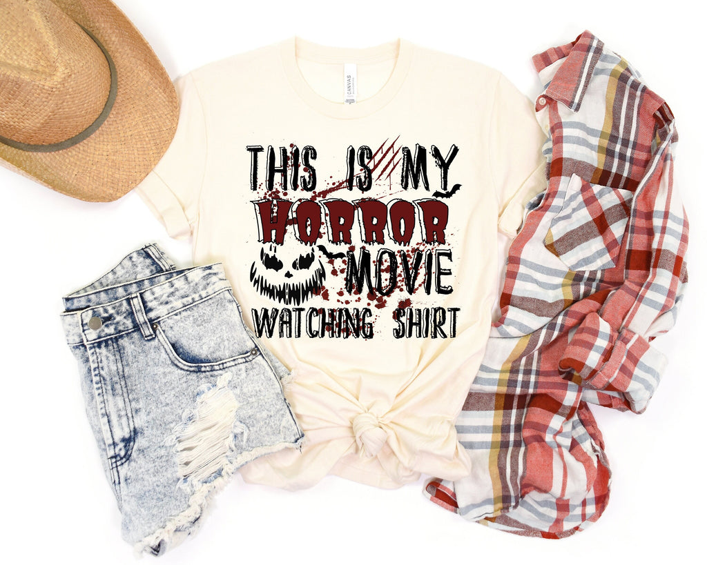 Halloween Horror Movie Watching Shirt: Spooky Season Tee