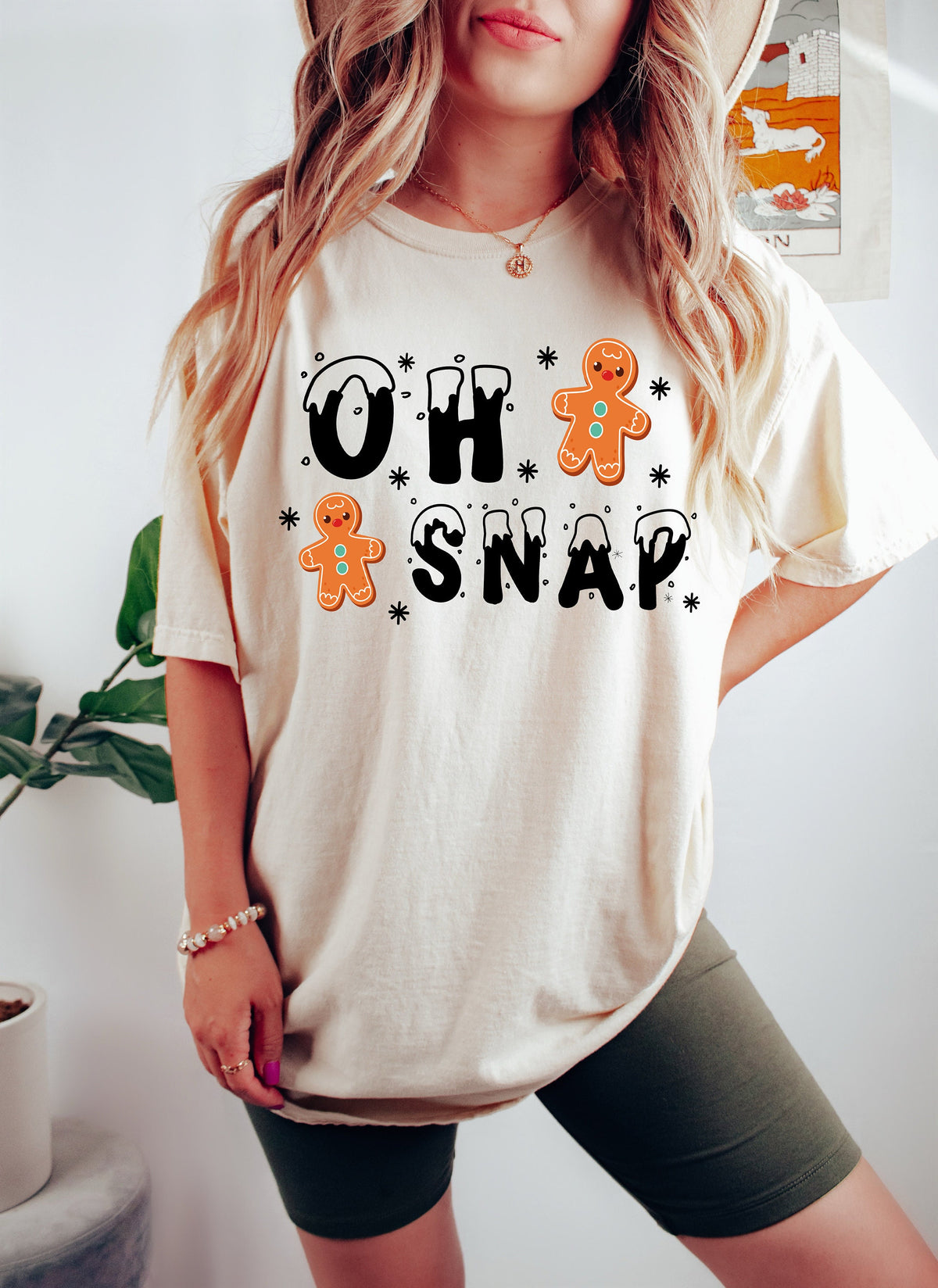 Oh Snap Gingerbread Man Christmas Shirt: Funny Holiday Tee