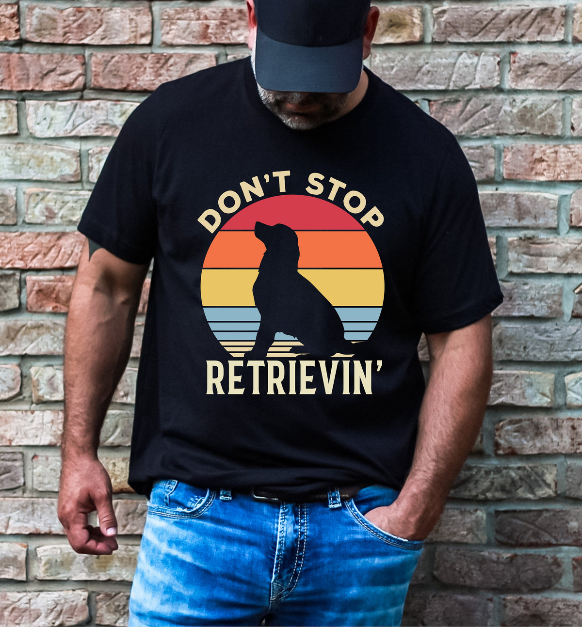 Don't Stop Retrievin' Shirt: Golden Retriever Mom Tee