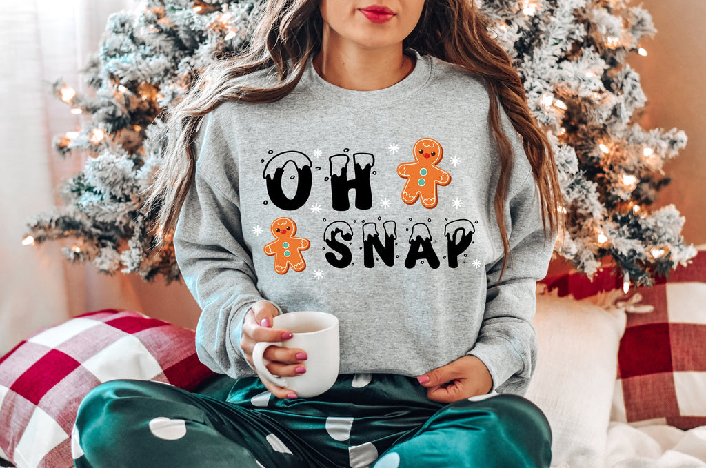 Oh Snap Gingerbread Man Christmas Shirt: Funny Holiday Tee