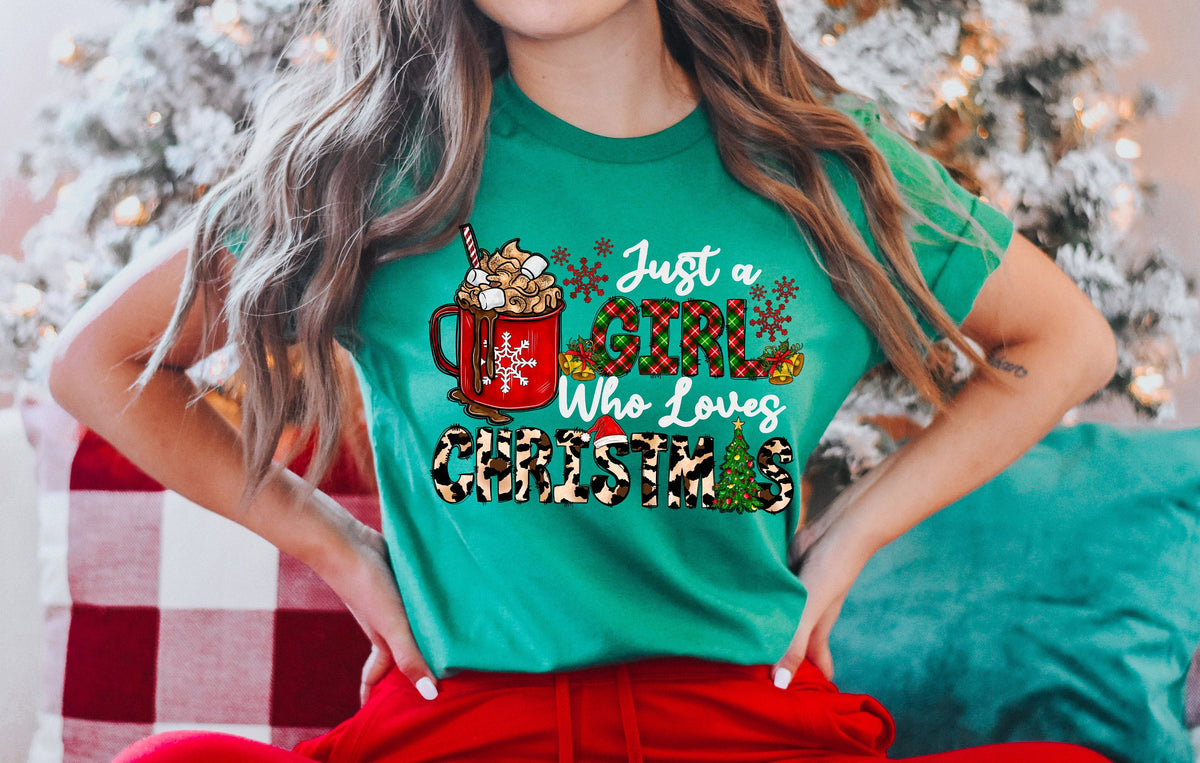 Just A Girl Who Loves Christmas Sweatshirt, Holiday Sweater