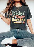 Teacher of Tiny Humans Shirt: Boho Pre-K Teacher T-Shirt