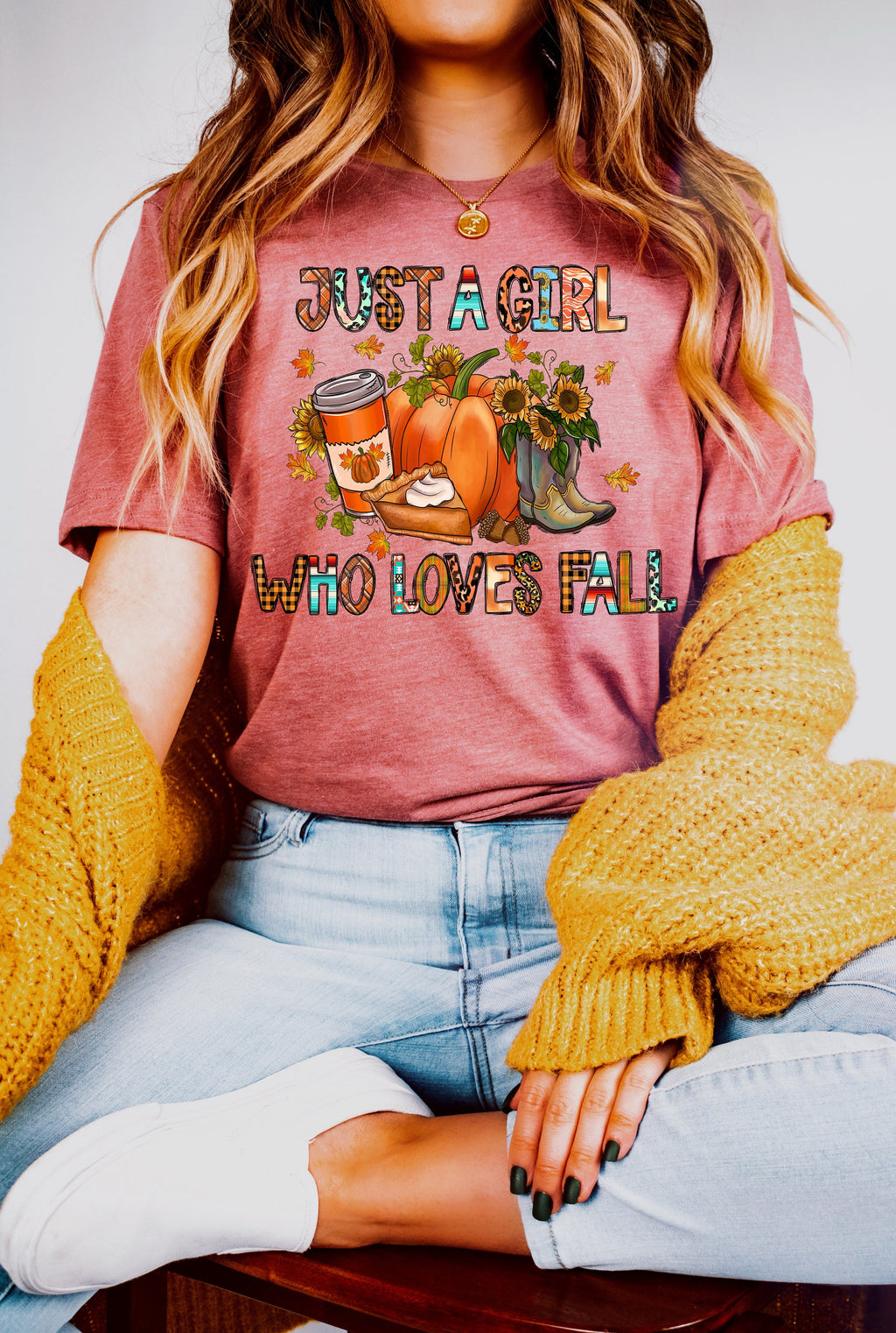 Fall Shirt: Just a Girl Who Loves Fall, Autumn Vibes