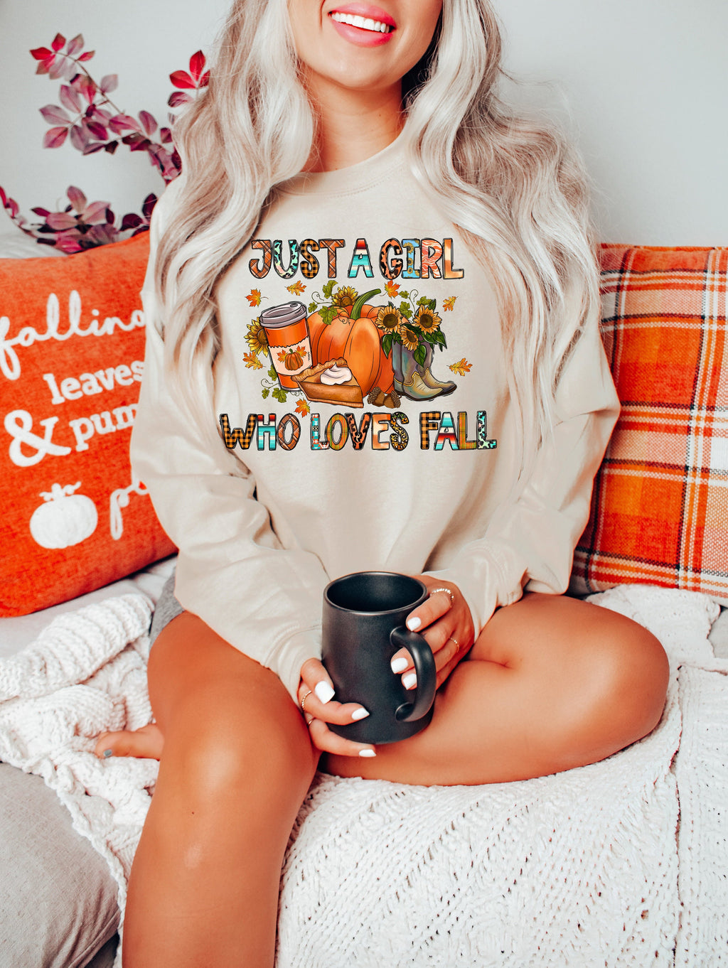 Fall Shirt: Just a Girl Who Loves Fall, Autumn Vibes