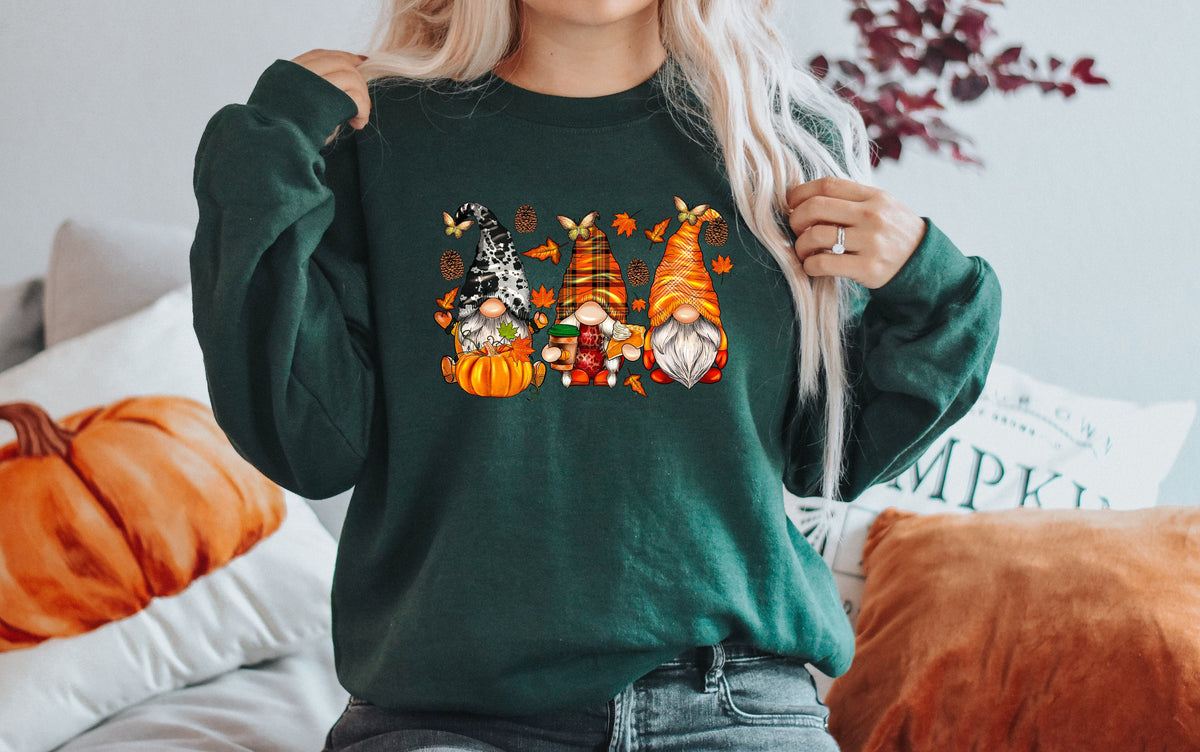 Thanksgiving Gnomes Sweatshirt, Hello Fall Tee