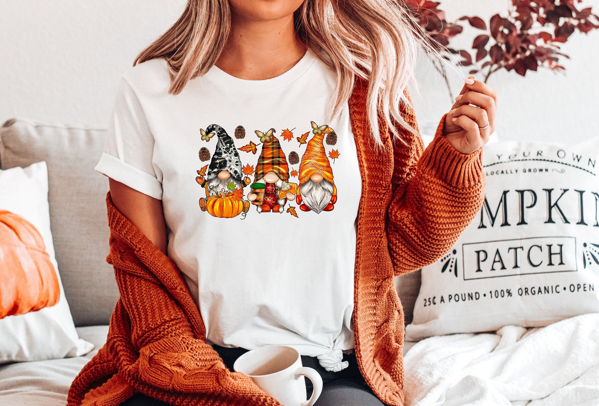 Thanksgiving Gnomes Sweatshirt, Hello Fall Tee