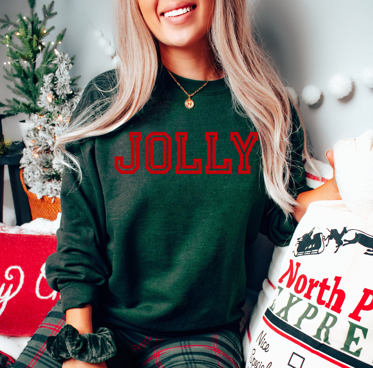 Jolly Christmas Sweatshirt: Holiday Family Shirt