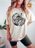 Scenic Route Compass Graphic Tee - Nature Adventure Shirt