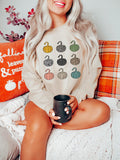 Colorful Pumpkins Thanksgiving Shirt: Autumn T-Shirt or Sweatshirt