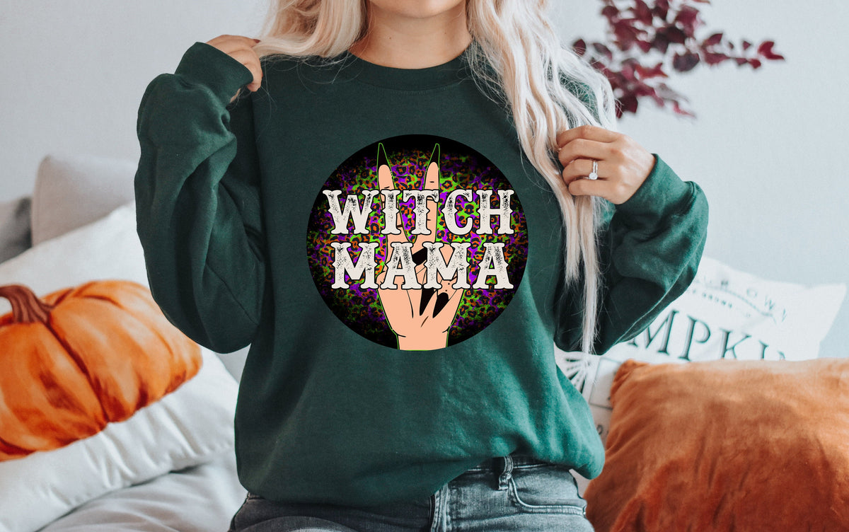 Witch Mama Halloween Shirt: Funny Spooky Mom T-Shirt