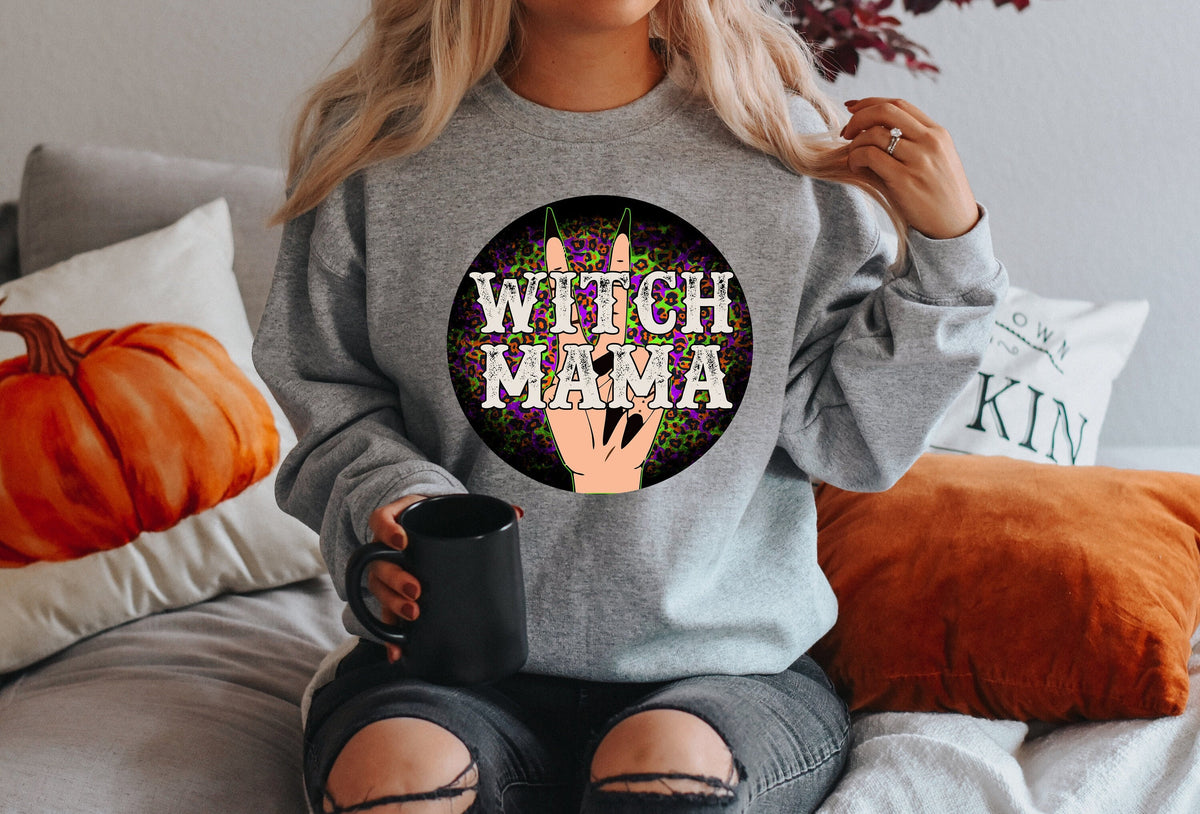 Witch Mama Halloween Shirt: Funny Spooky Mom T-Shirt