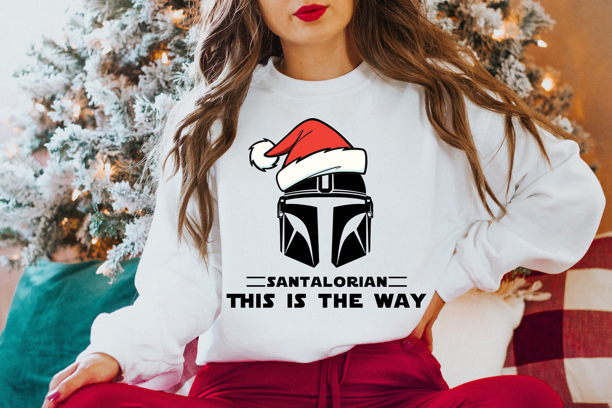 Santalorian Christmas T-Shirt, Santa Mandalorian Tee