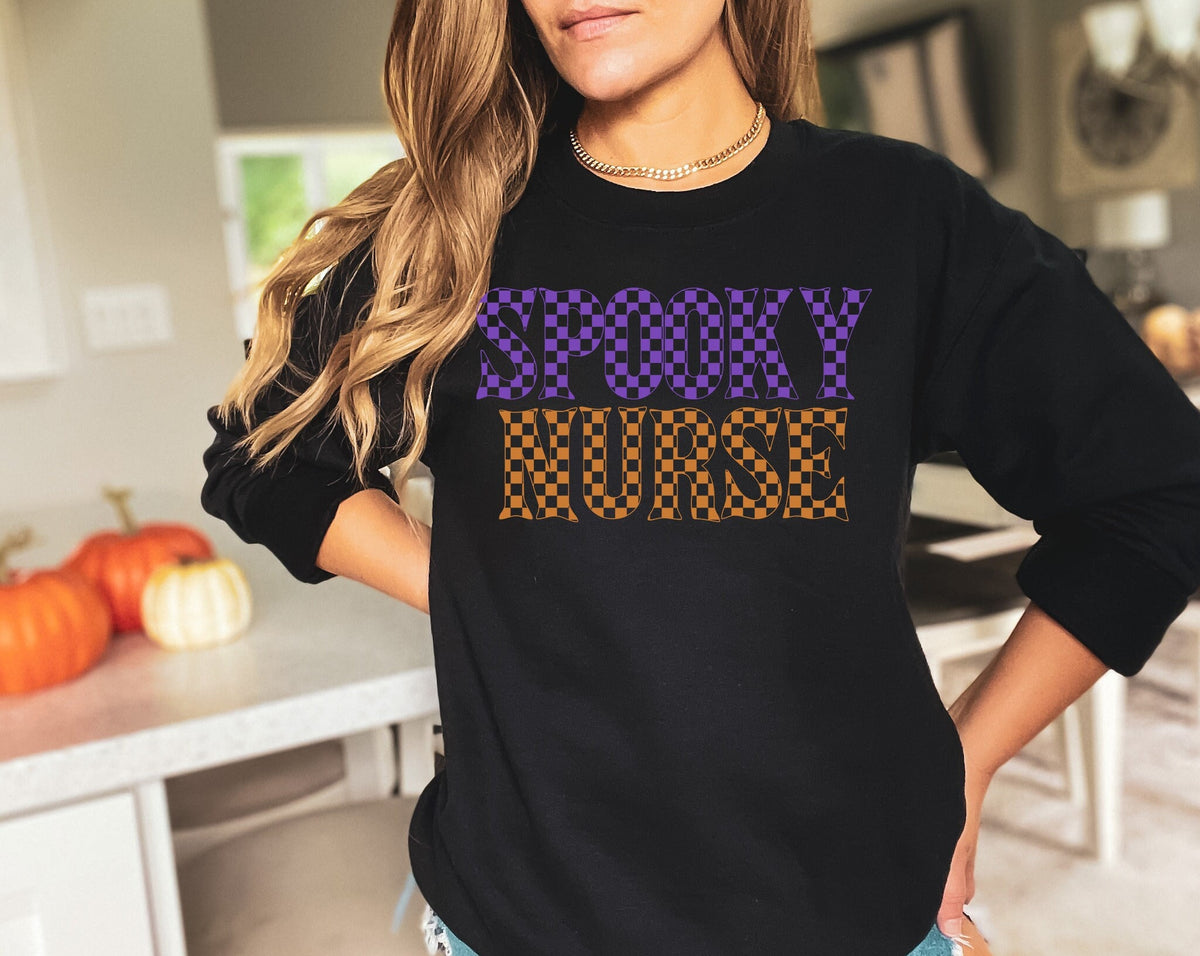 Spooky Nurse Halloween Shirt: Fall Nursing Tee