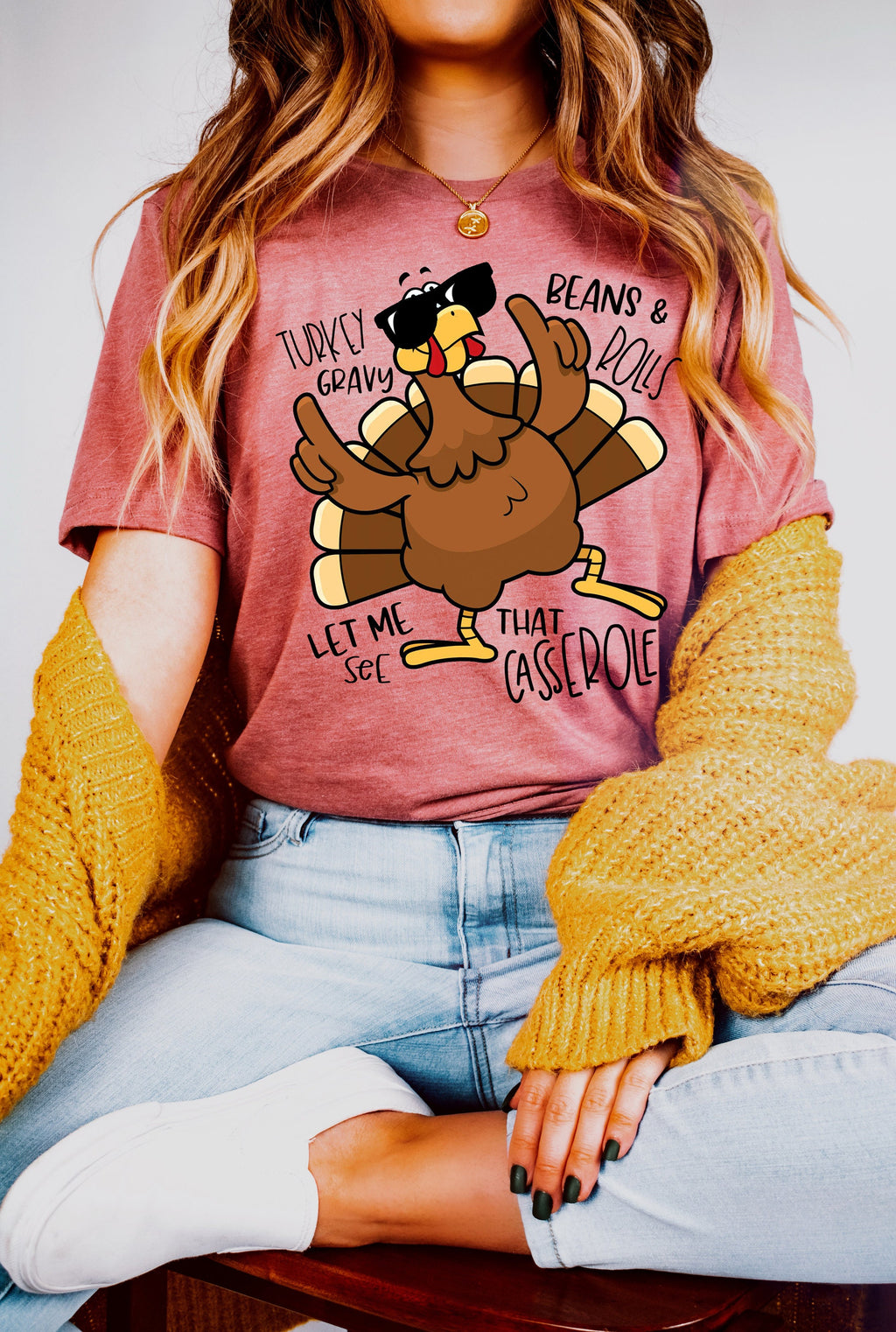 Funny Thanksgiving Turkey Casserole Sweatshirt: Fall Shirt