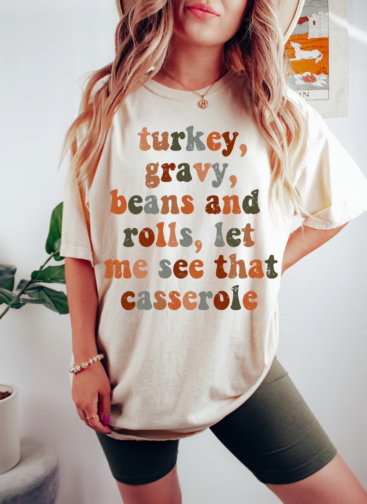 Thanksgiving Casserole Shirt: Turkey Gravy Beans and Rolls Fall Outfit