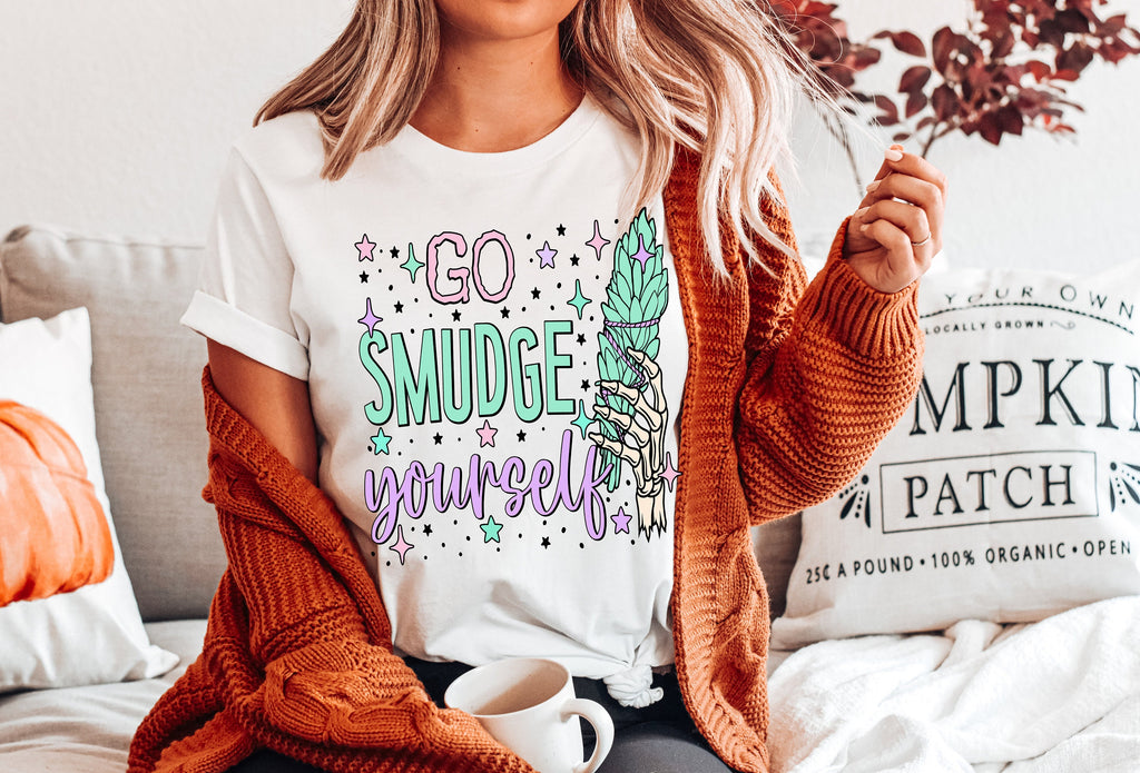 Go Smudge Yourself Shirt: Funny Witchy Halloween Tee