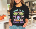 Wake Me Up When Summer Ends Shirt: Spooky Season Halloween Coffin Tee