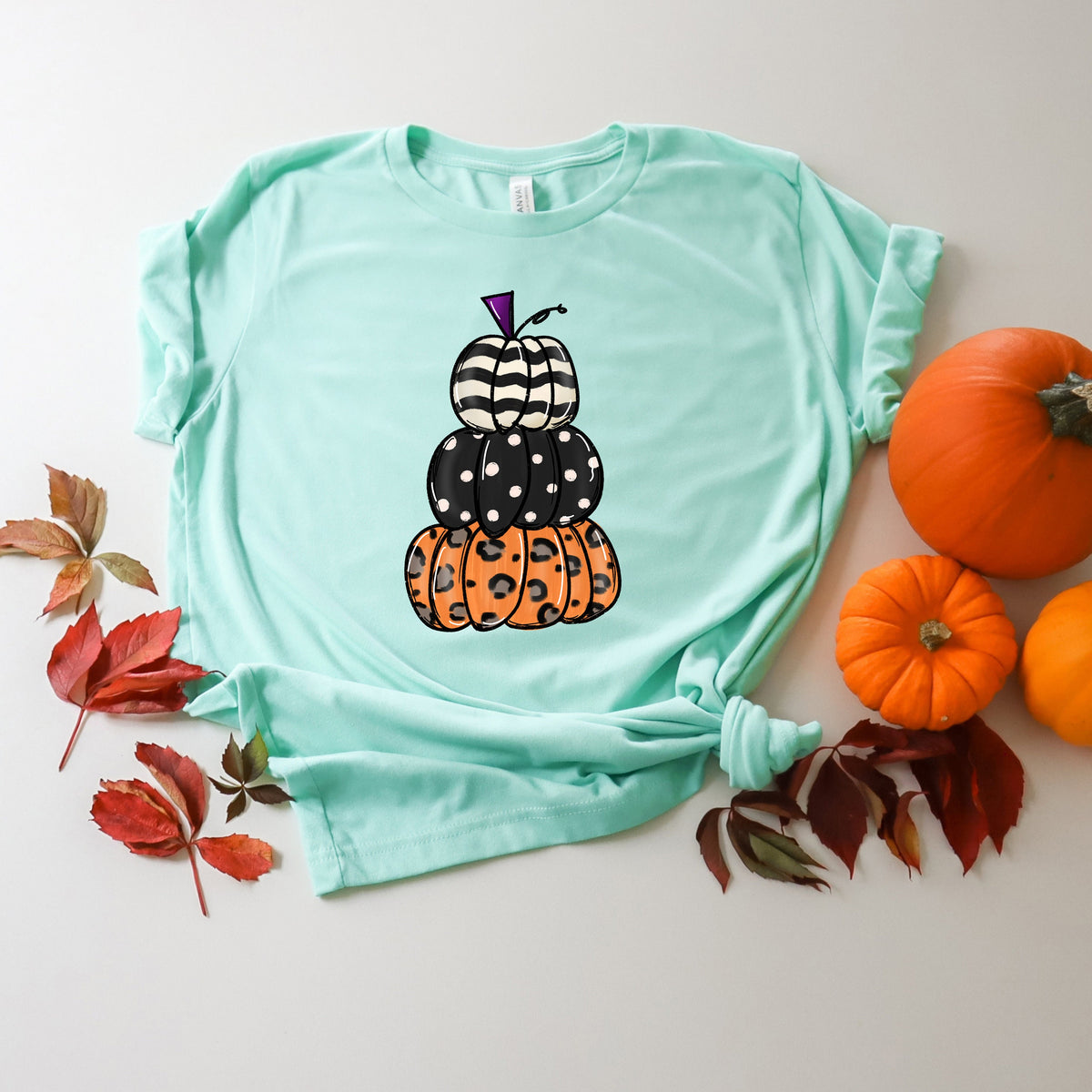 Stacked Pumpkins Halloween Shirt: Funny Trick or Treat Tee