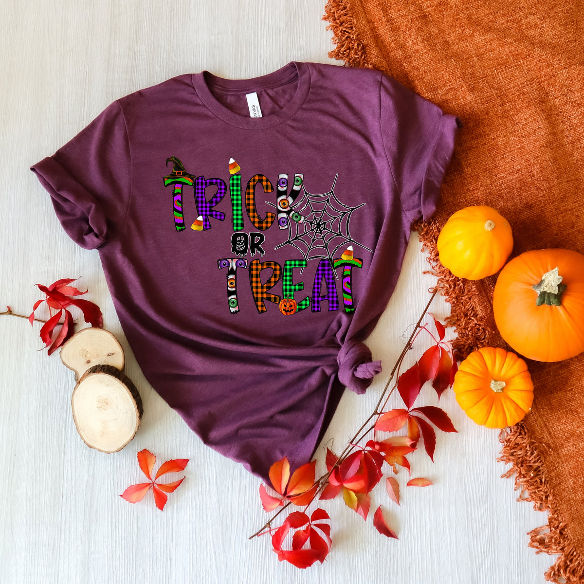 Trick or Treat Halloween T-Shirt: Funny Kids Graphic Tee