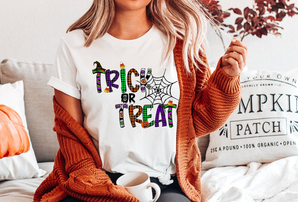 Trick or Treat Halloween T-Shirt: Funny Kids Graphic Tee