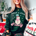 Feeling Frosty Snowman Shirt: Retro Christmas Holiday Tee