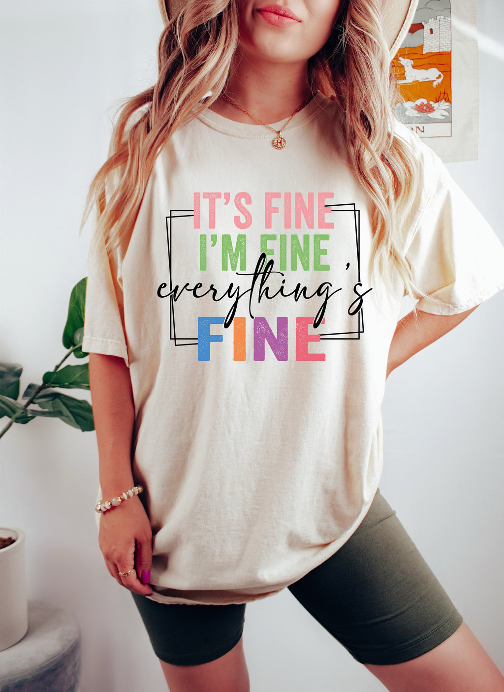 It's Fine I'm Fine T-Shirt: Sarcastic Introvert Tee