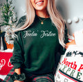 Womens Christmas Sweatshirt: Feelin' Festive Holiday Tee