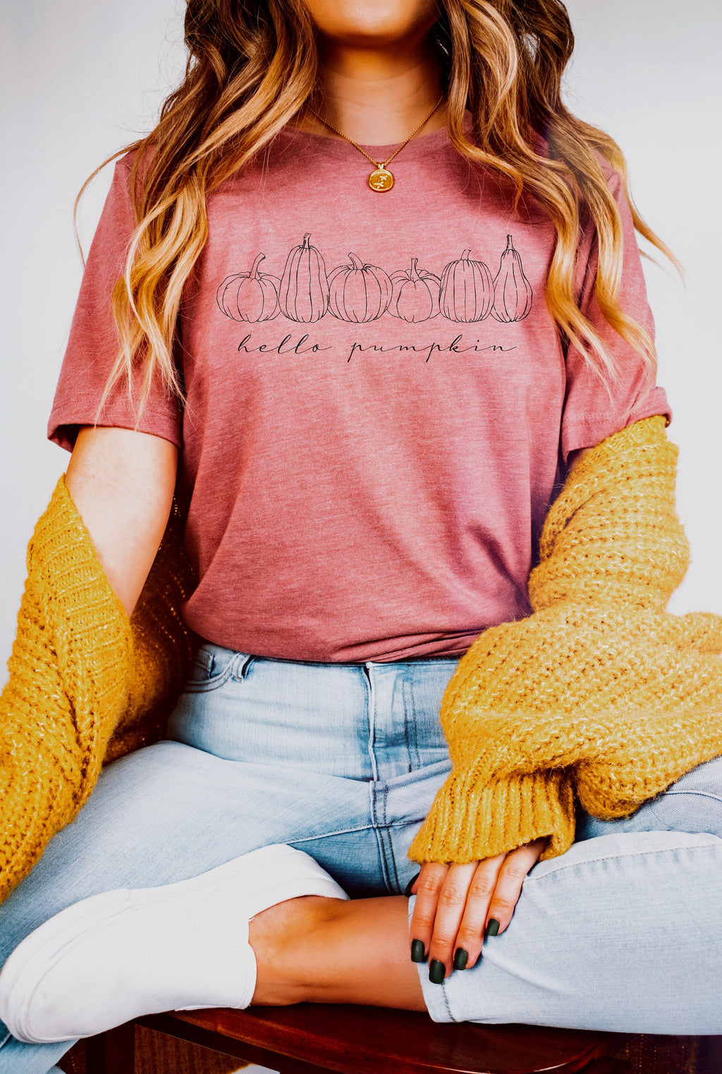 Hello Pumpkins Sweatshirt: Fall Thanksgiving Shirt
