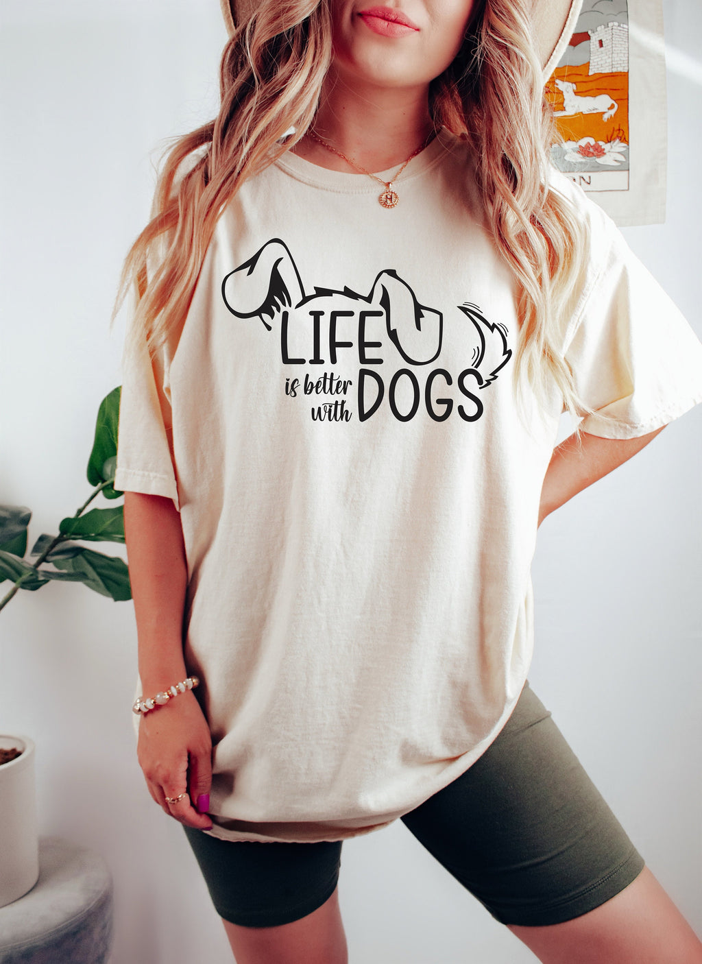 Life Is Better With Dogs Shirt: Dog Mom Unisex Tee