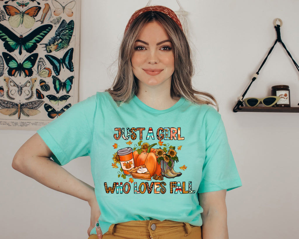 Fall Shirt: Just a Girl Who Loves Fall, Autumn Vibes