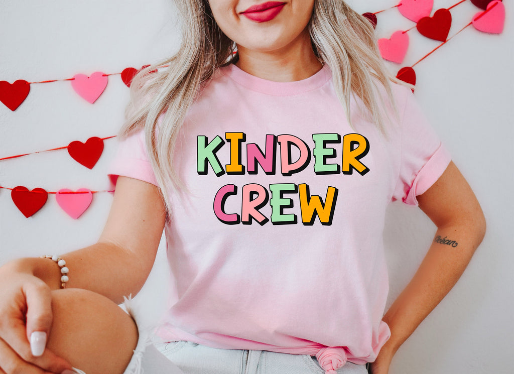 Kinder Crew Teacher Shirt: Back To School T-Shirt