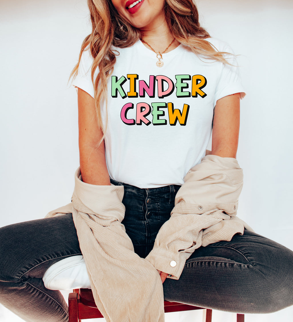 Kinder Crew Teacher Shirt: Back To School T-Shirt