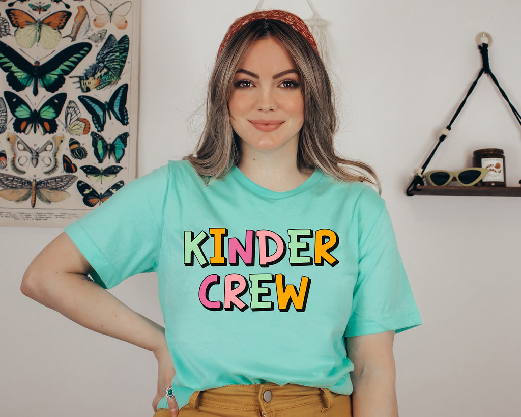 Kinder Crew Teacher Shirt: Back To School T-Shirt