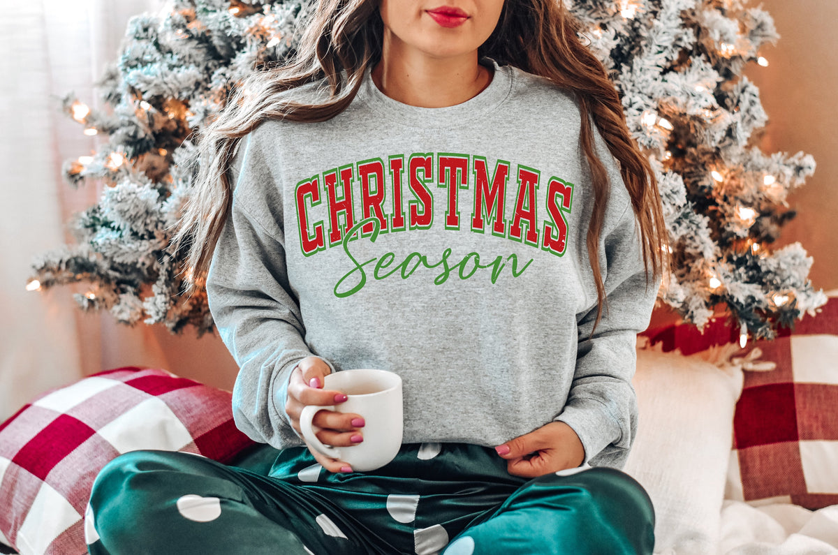 Retro Christmas Season Sweatshirt: Cozy Vintage Style