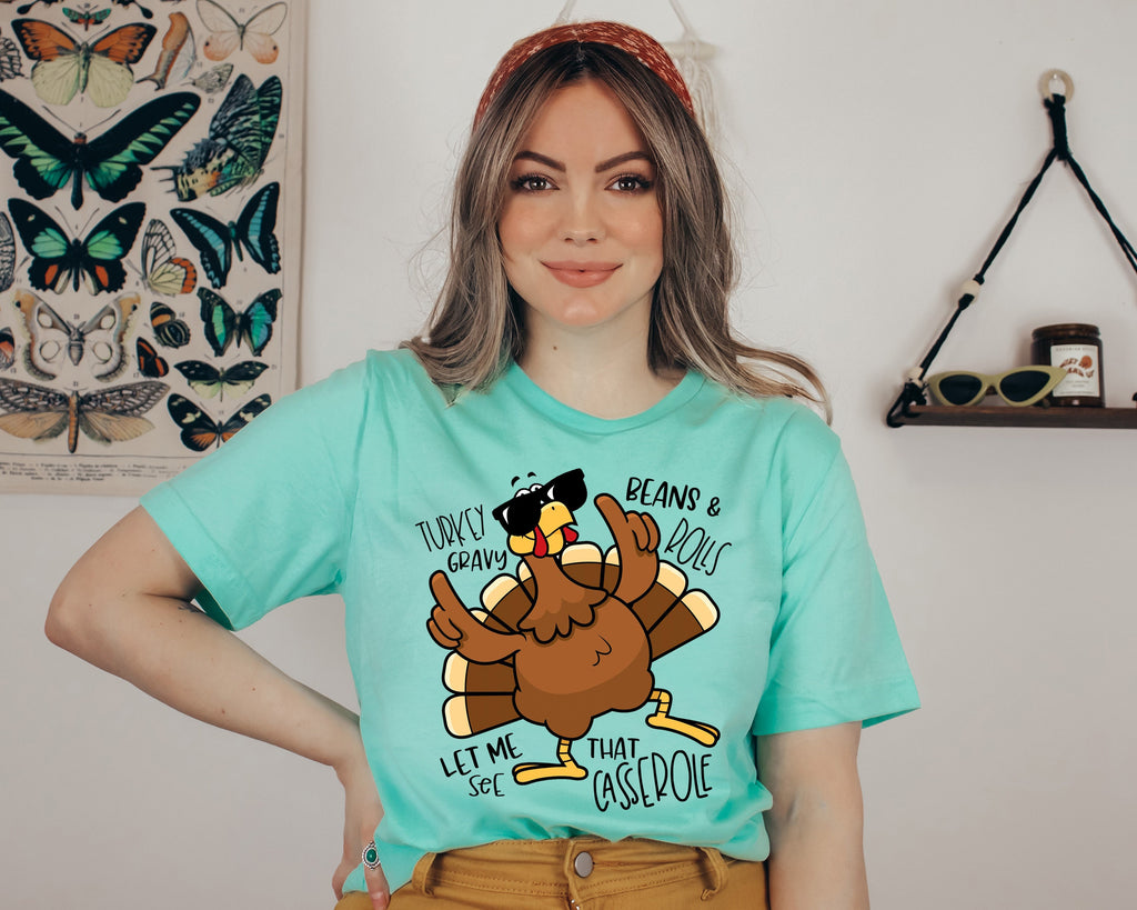 Funny Thanksgiving Turkey Casserole Sweatshirt: Fall Shirt