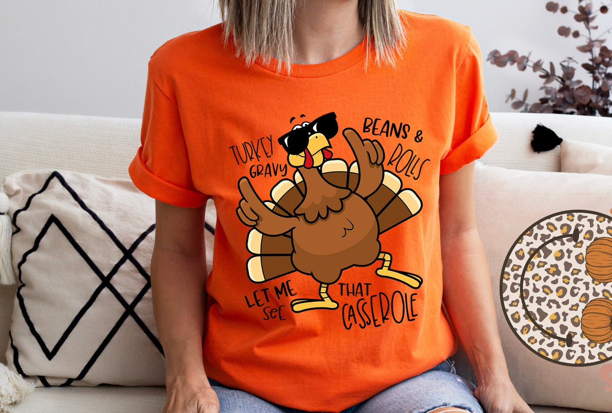 Funny Thanksgiving Turkey Casserole Sweatshirt: Fall Shirt
