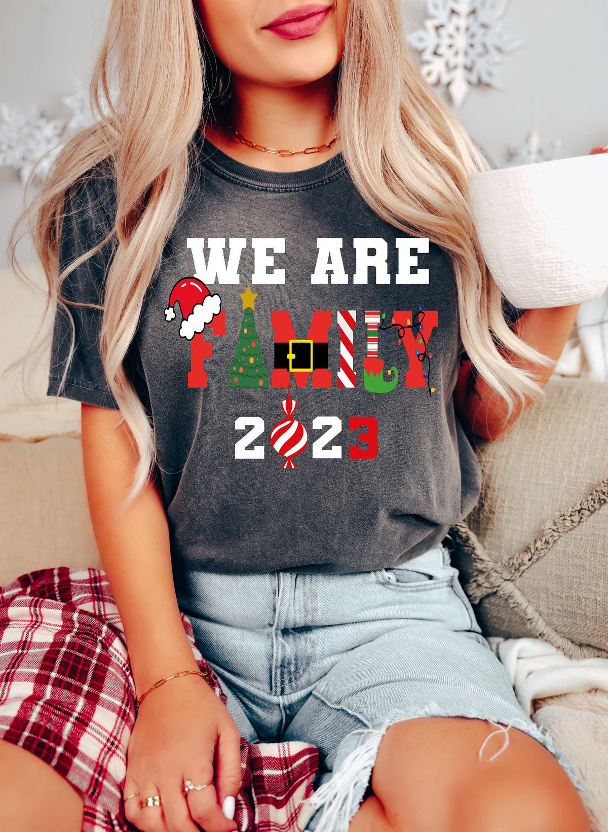 Family Christmas Sweatshirt, Holiday Crewneck, Mom Gift