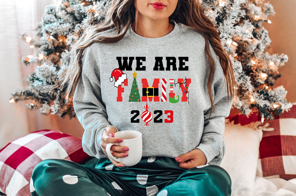 Family Christmas Sweatshirt, Holiday Crewneck, Mom Gift