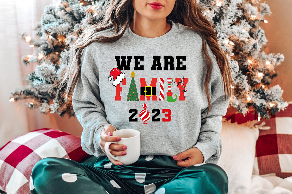 Family Christmas Sweatshirt, Holiday Crewneck, Mom Gift