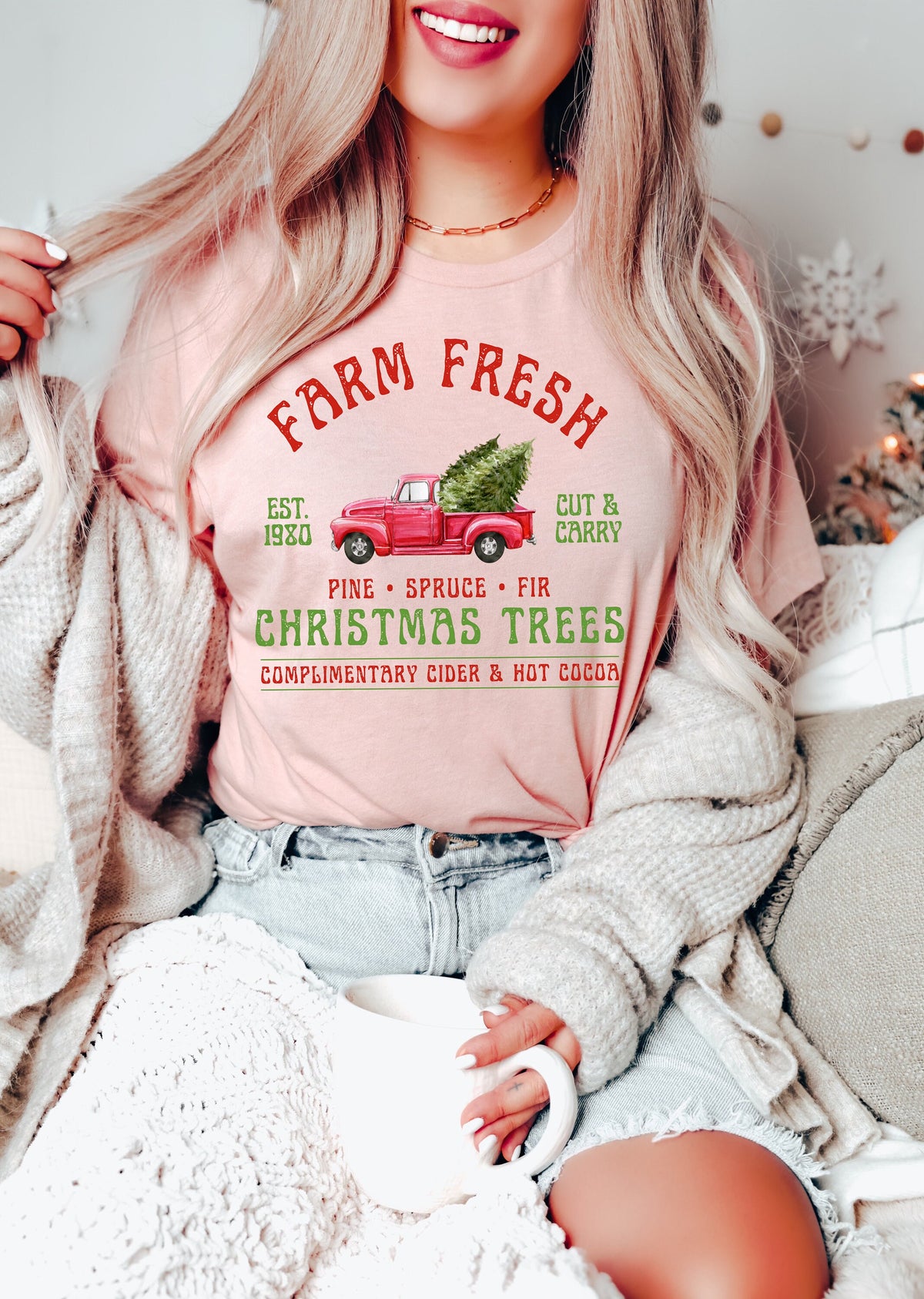 Farm Fresh Christmas Tree Shirt: Funny Holiday Tee