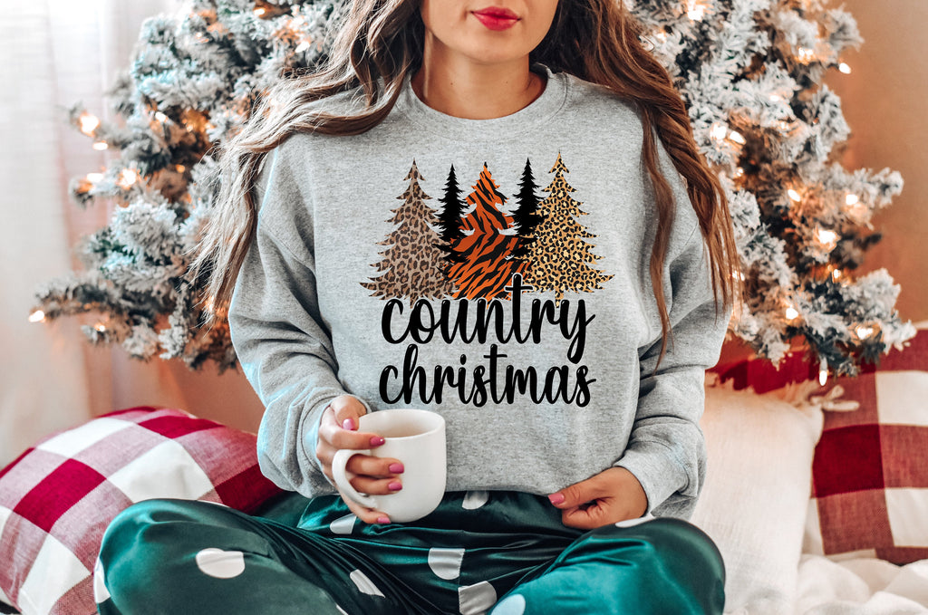 Western Christmas Sweatshirt: Country Holiday Sweater