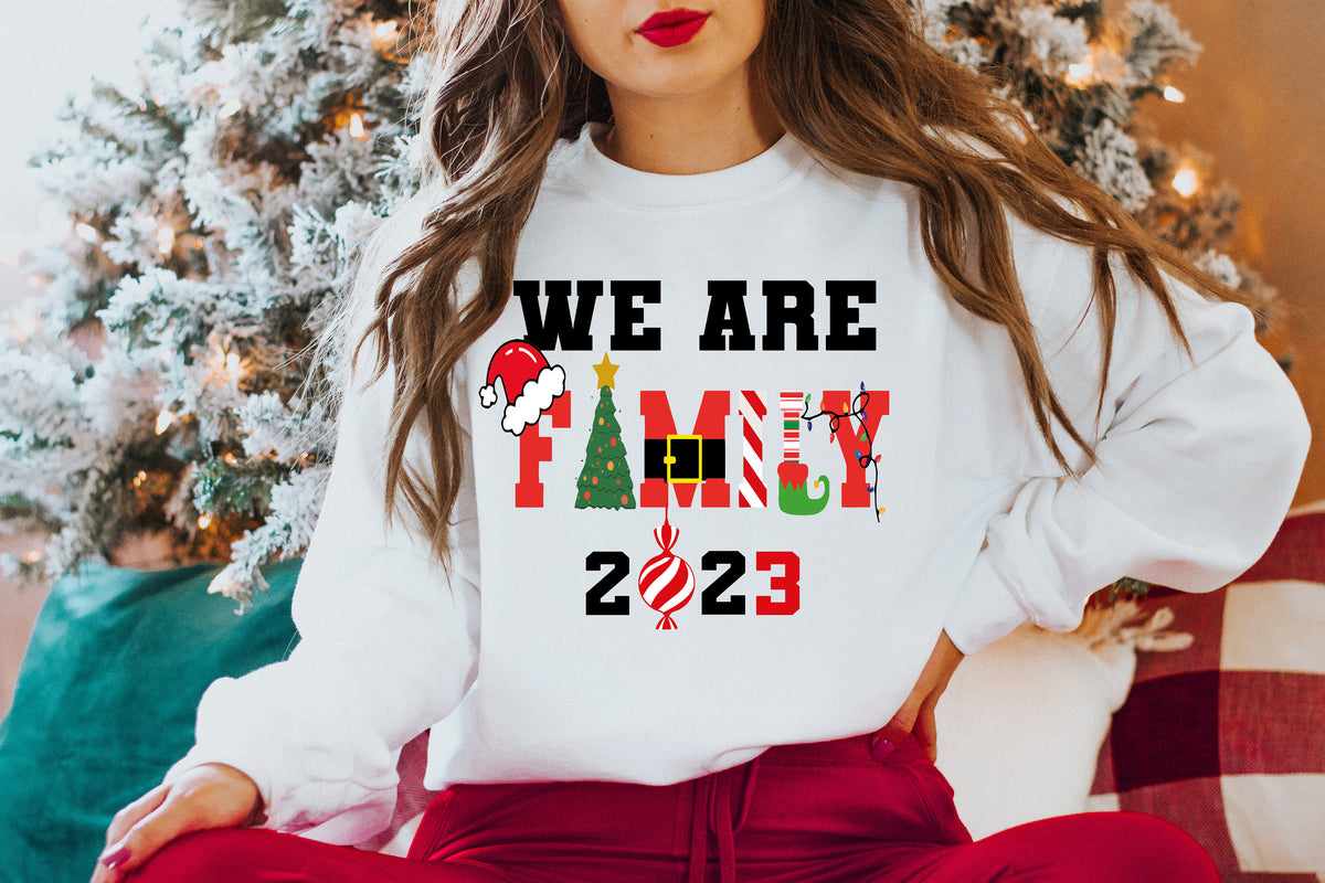 Family Christmas Sweatshirt, Holiday Crewneck, Mom Gift