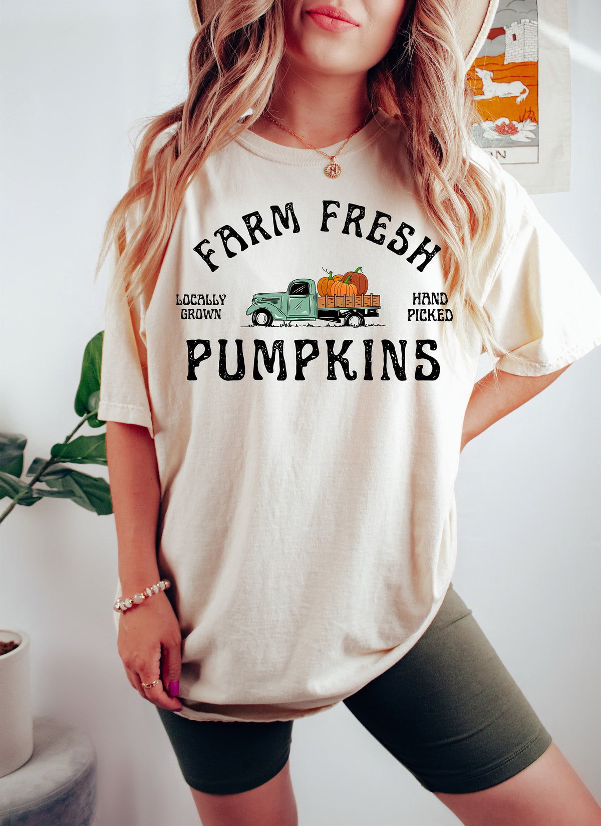 Farm Fresh Pumpkins Sweatshirt: Vintage Truck, Fall Harvest Tee