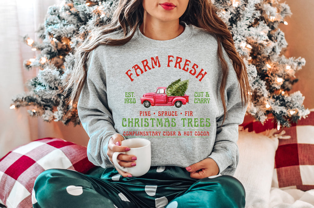Farm Fresh Christmas Tree Shirt: Funny Holiday Tee