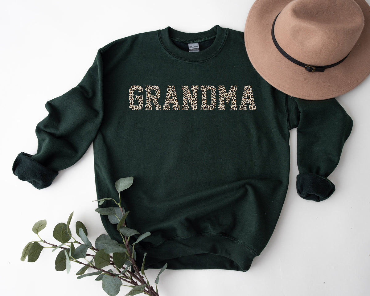 Mama Sweatshirt: Leopard Print, Gift for Mom